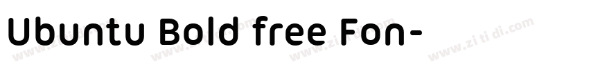 Ubuntu Bold free Fon字体转换